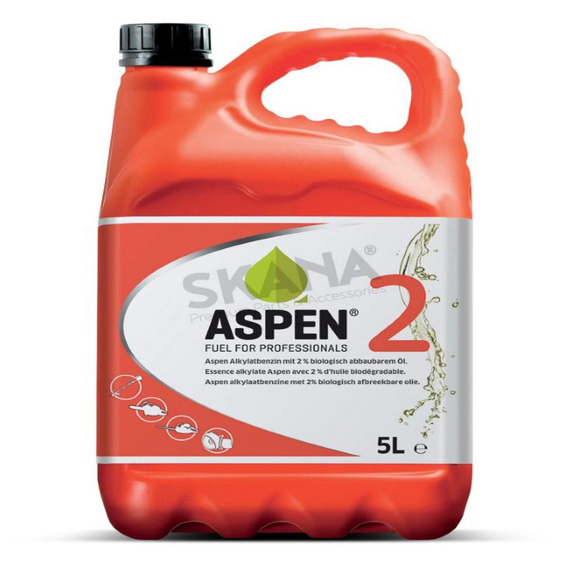 Carburant ASPEN 2 FRT (Full Range Technology) 5 Litres pour moteurs 2 temps prêt à l’emploi avec 2% d’huile biodégradable