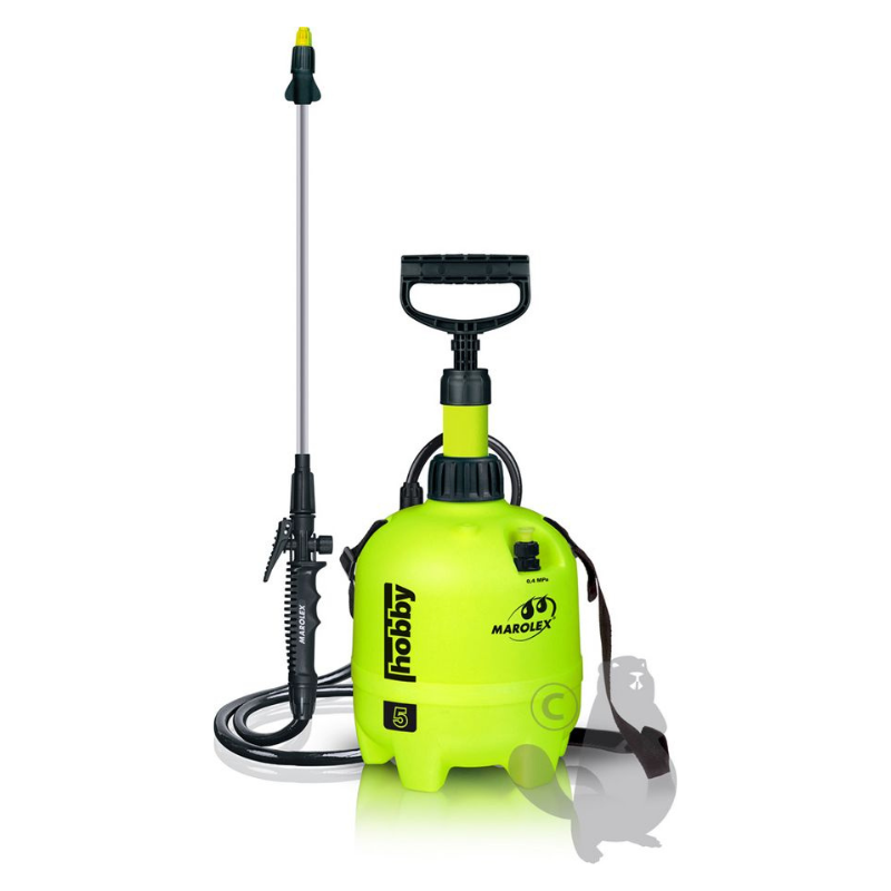 Pulvérisateur à pression MAROLEX, modèle HOBBY5, d’une capacité de 5 litres pour une pression de 4 bars