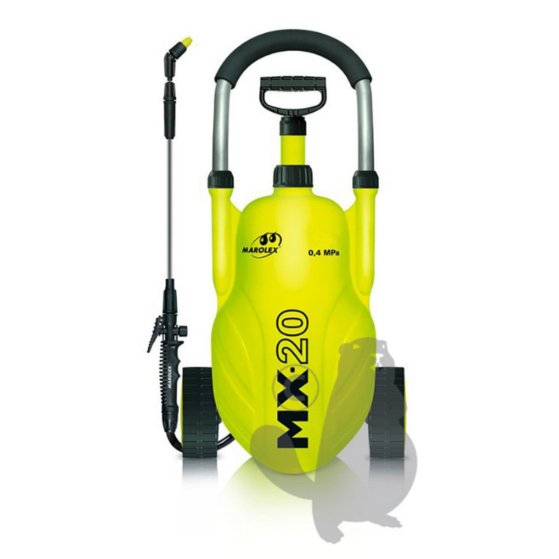 Pulvérisateur sur roues MAROLEX modèle MX-20, d’une capacité de 18 litres, avec lance télescopique à jet directionnel