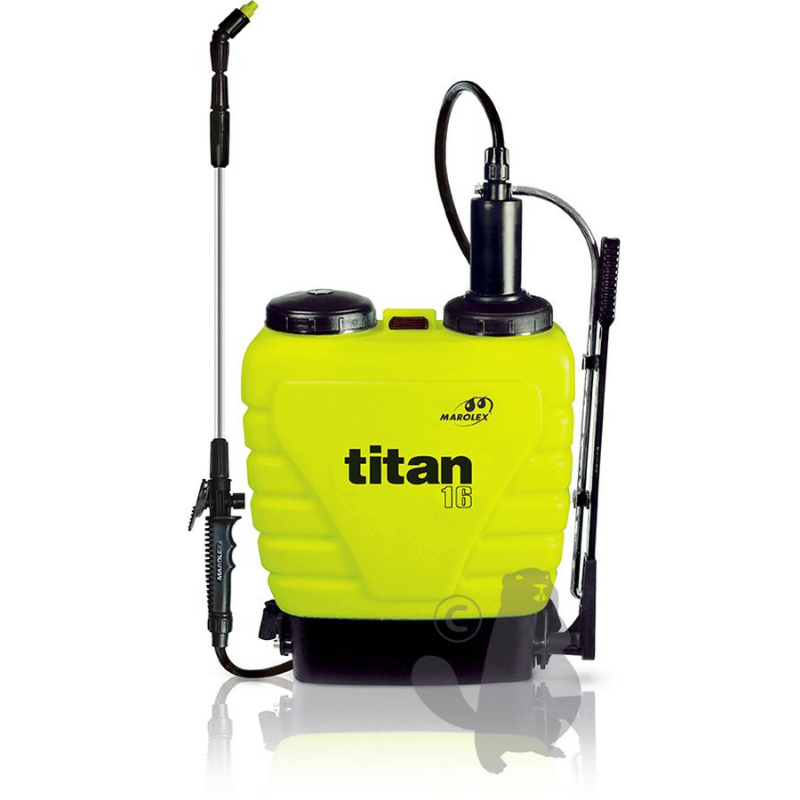 Vaporisateur à gâchette MAROLEX modèle TITAN16 avec Joints VITON®, bras télescopique 70 à 135cm en inox, jet directionnel ajustable