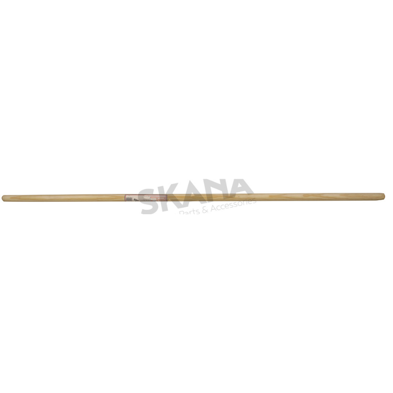 Manche en bois poncé adaptable pour balai à gazon, Ø 24mm x 1,5m