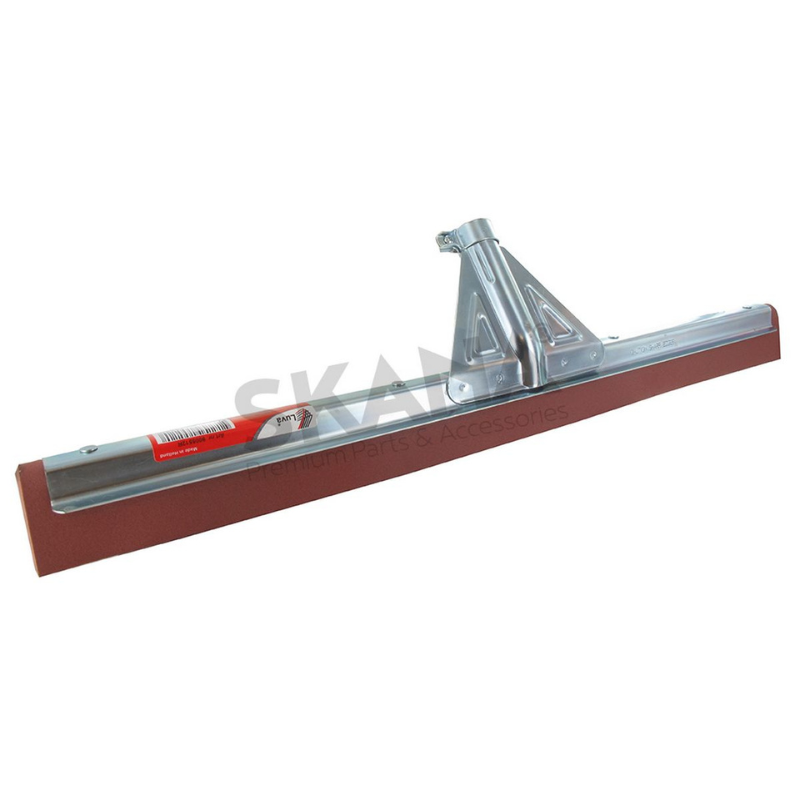 Raclette en métal renforcé, noir naturel, bord de rétention d’eau, résistant à l’huile. Largeur 55 cm. Ø 23 mm