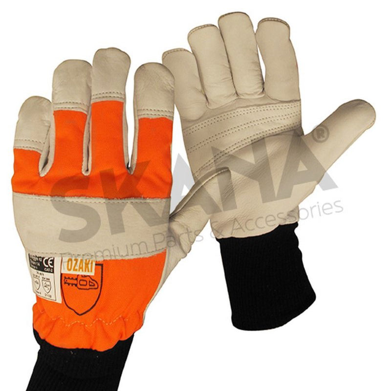 Gants de tronçonnage demi-saison à main gauche en Kevlar Taille 11 – (XL)