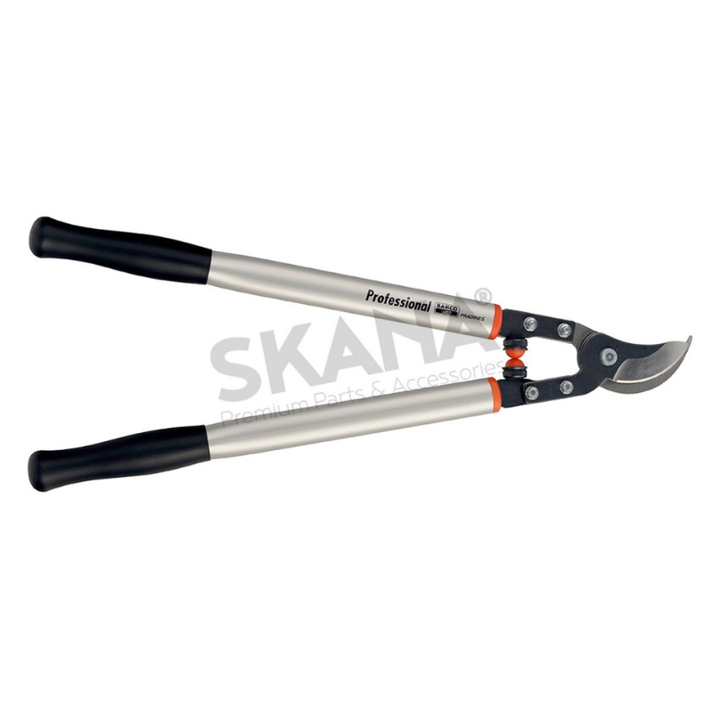 Coupe branches BAHCO à lame tirantes avec contre-lame forgée et longs manches en aluminium. Longueur totale 600mm. Ø de coupe 45mm. Poids 960g