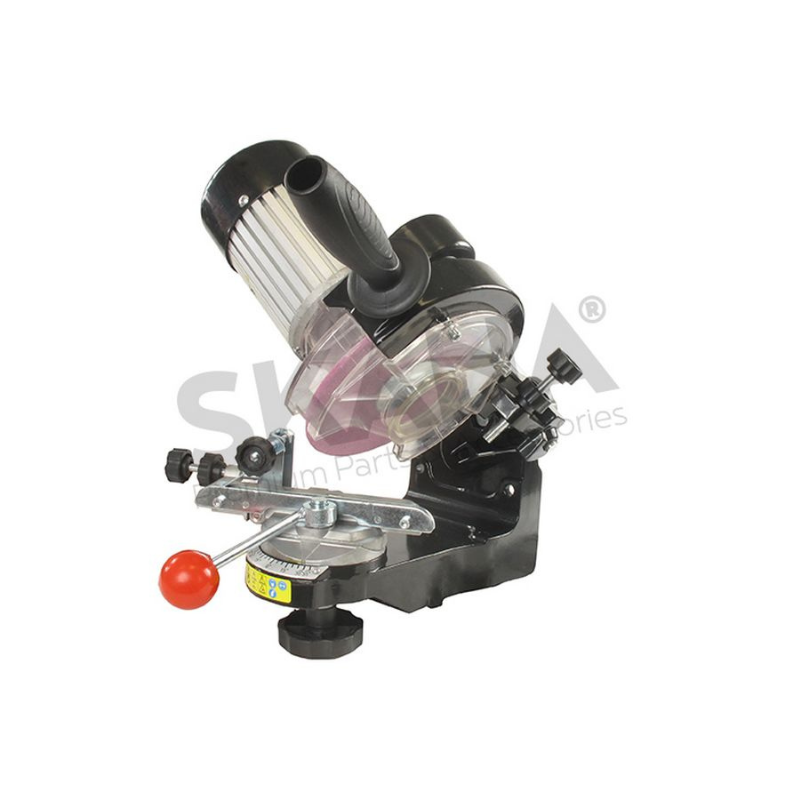 Affûteuse de chaîne électrique professionnelle – Compatible pour tous types de chaîne – Livrée avec 2 meules : 3,0 et 4,5mm. 230V – 230W