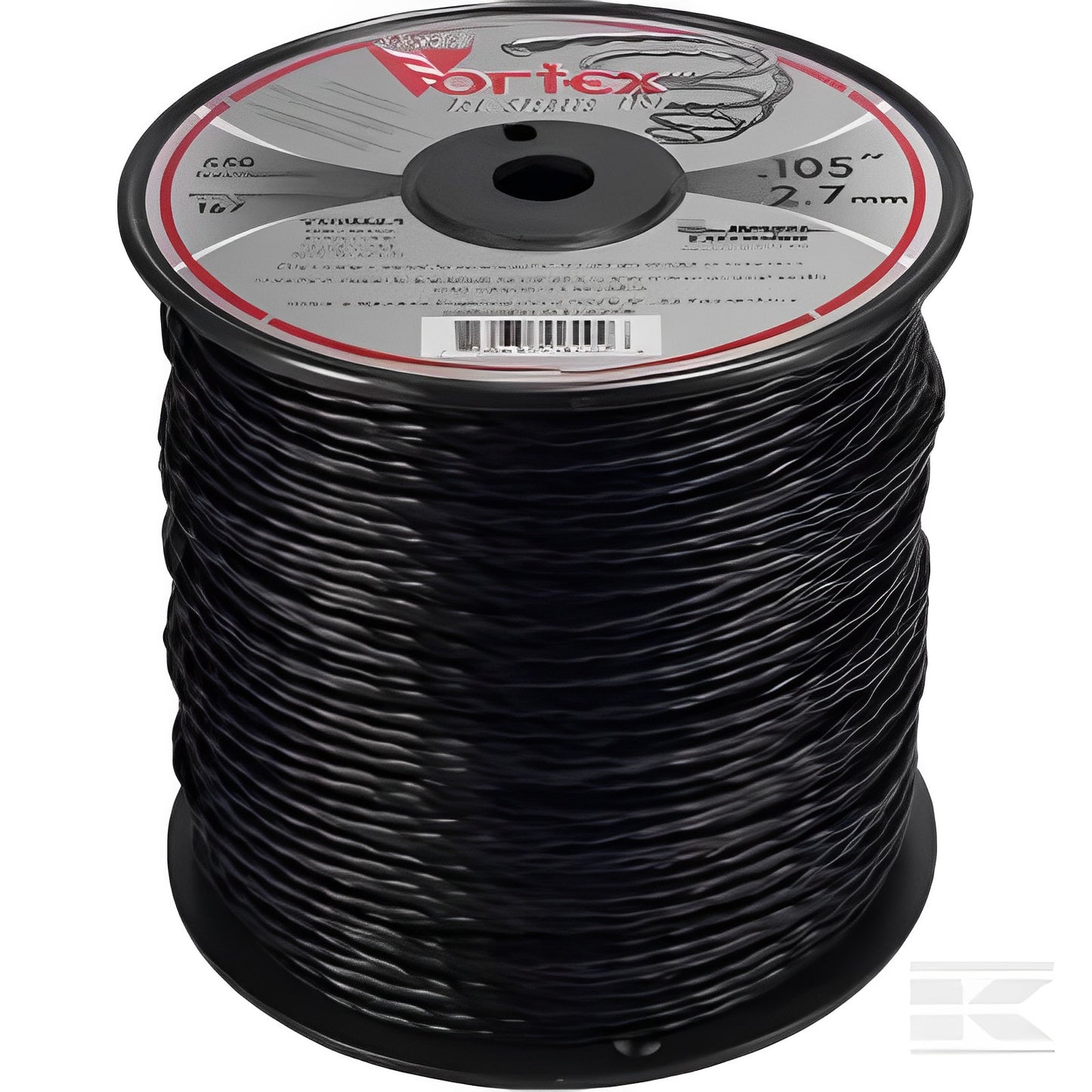 Fil nylon Vortex Ø 2,4mm 208,8m Torsadé noir