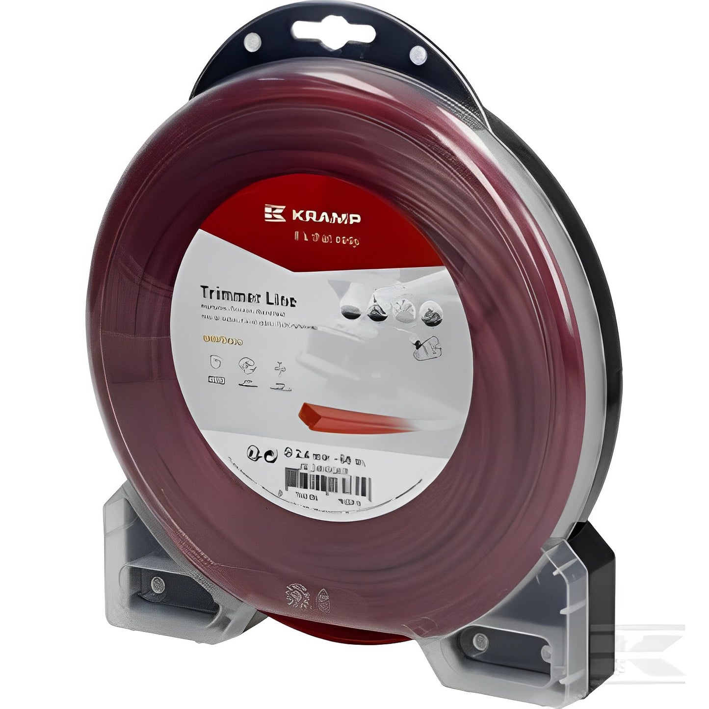 Fil de coupe Ø 2.4mm 69m carré rouge Kramp