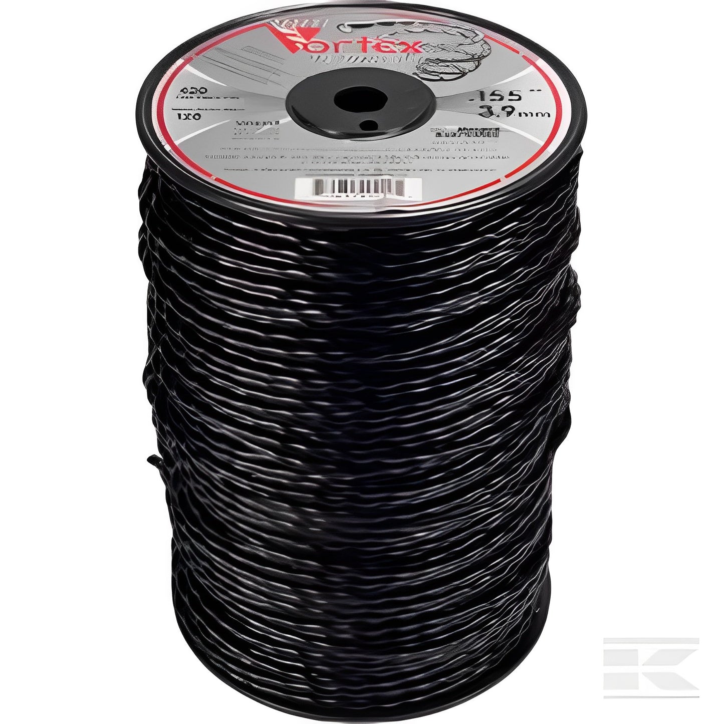 Fil nylon Vortex Ø 3,9mm 128m Torsadé noir