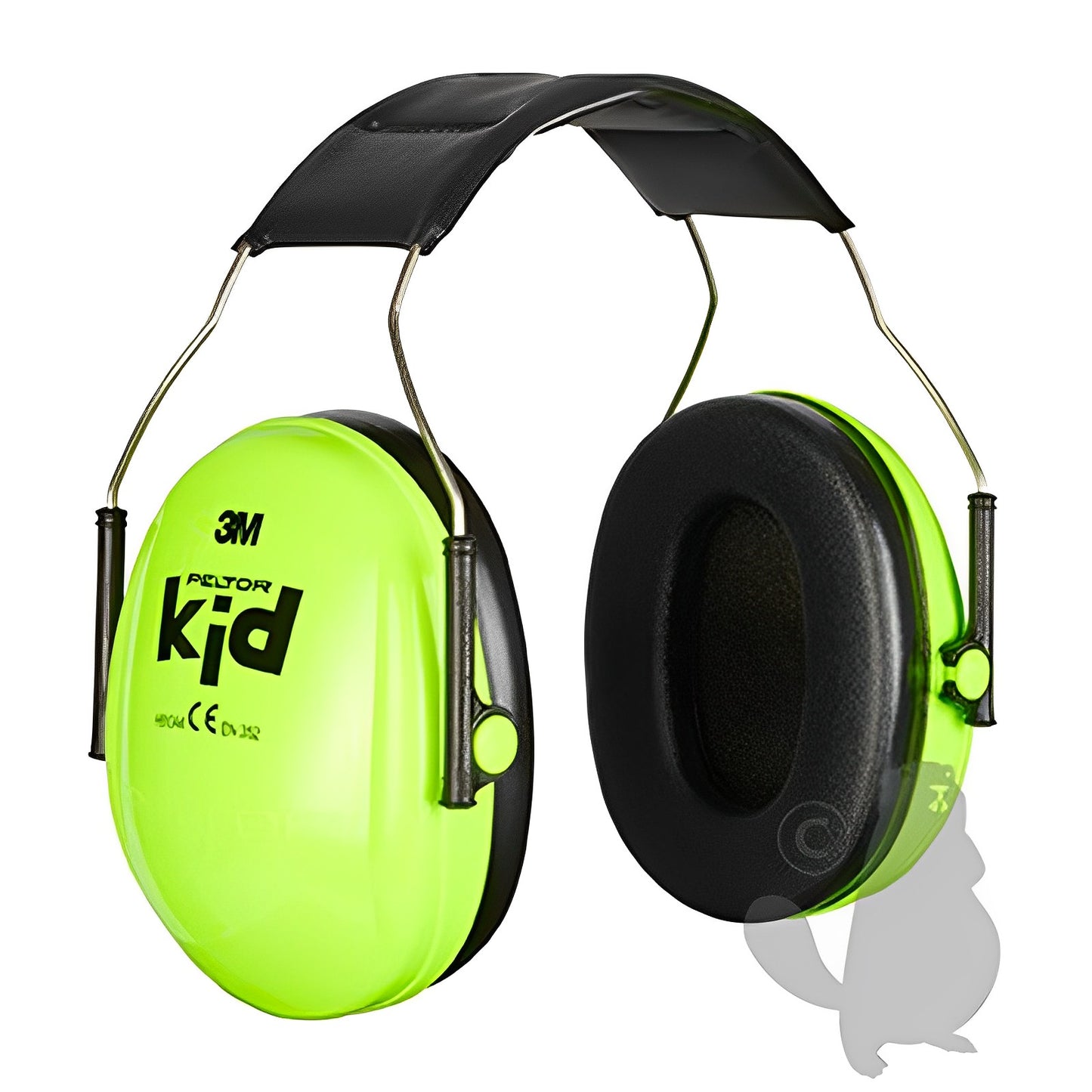Casque anti-bruit 3M™ Peltor™ modèle KID vert néon, type serre-tête et destiné à un usage enfants de 1 à 7 ans, 27dB, 175g
