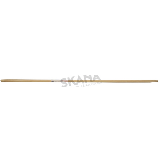 Manche en bois poncé adaptable pour balai de cantonnier, Ø 28mm x 1,5m