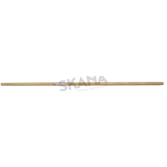 Manche en bois poncé adaptable pour balai à gazon, Ø 24mm x 1,5m