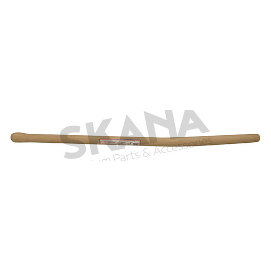 Manche en bois dur poncé adaptable pour fourche à bêcher, cintré, Ø 39mm x 1m, à douille