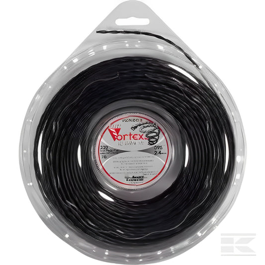 Fil nylon Vortex Ø 2,4mm 70,1m Torsadé noir