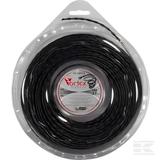 Fil nylon Vortex Ø 2,7mm 56,4m Torsadé noir
