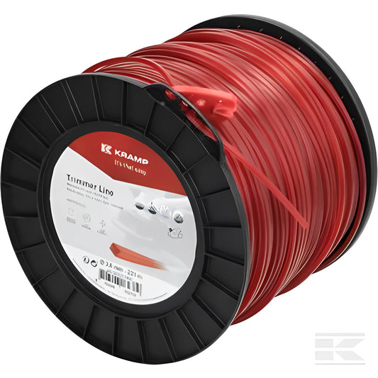 Fil de coupe Ø 3mm 221m carré rouge Kramp
