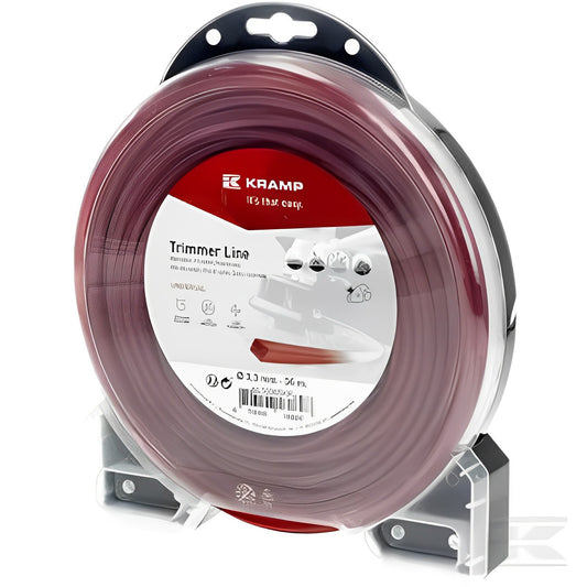 Fil de coupe Ø 3.3mm 36m carré rouge Kramp