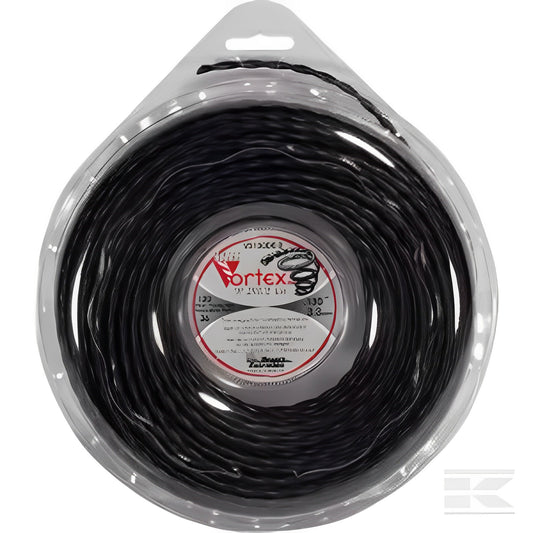 Fil nylon Vortex Ø 3,3mm 36,5m Torsadé noir