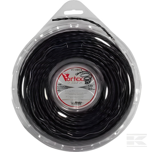 Fil nylon Vortex Ø 3mm 43,9m Torsadé noir
