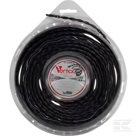 Fil nylon Vortex Ø 3,9mm 25,9m Torsadé noir