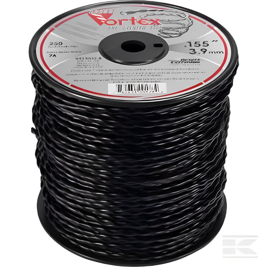 Fil nylon Vortex Ø 3,9mm 76,2m Torsadé noir