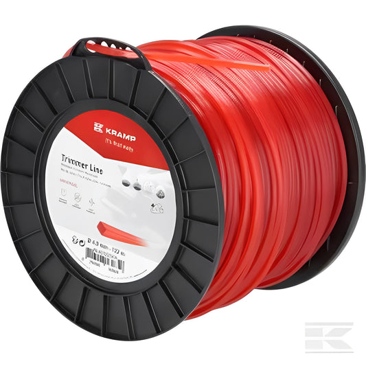 Fil de coupe Ø 4mm 122m carré rouge