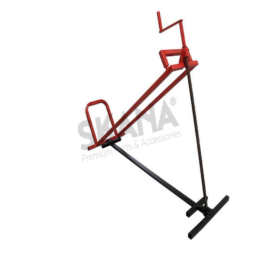 Cric à vis pour autoportées à levage latéral avec système de verrouillage et graisseur, pour une capacité de levage : 410kg et un un angle maxi de 40°